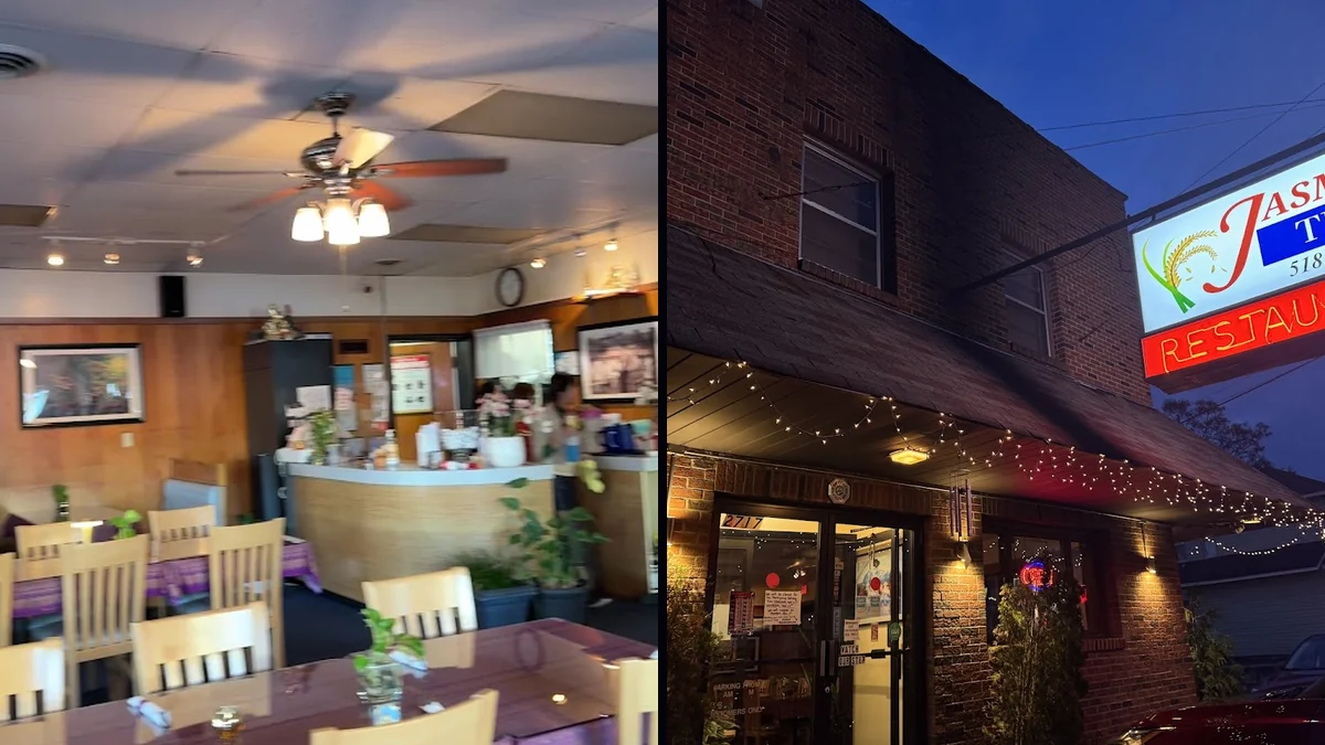 Casual dining space for classic Thai dishes.